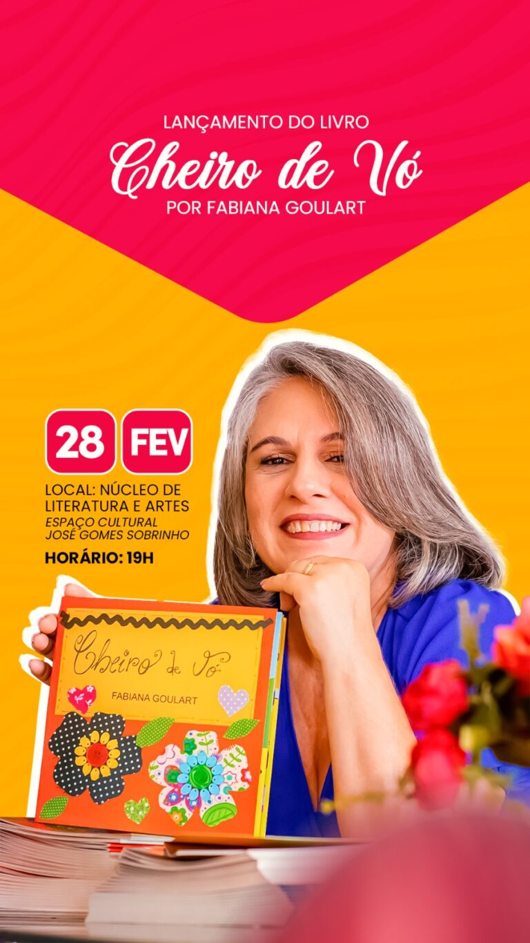 Livro Cheiro de Vó, que será lançado nesta terça-feira, 28, em Palmas