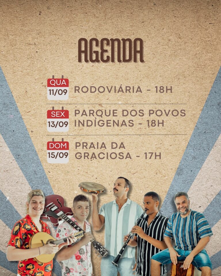 Projeto "Roda Canindé" leva Choro às ruas de Palmas em Setembro com shows gratuitos